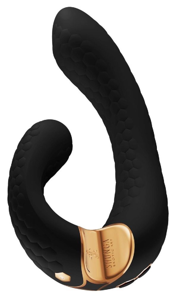 Wibrator Shunga Miyo silikonowy czarny USB 18 cm