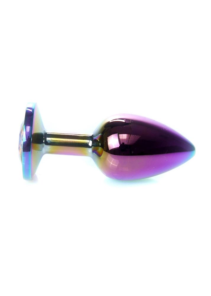 Korek analny ze stali nierdzewnej z diamencikiem MyLove Toys 7 cm