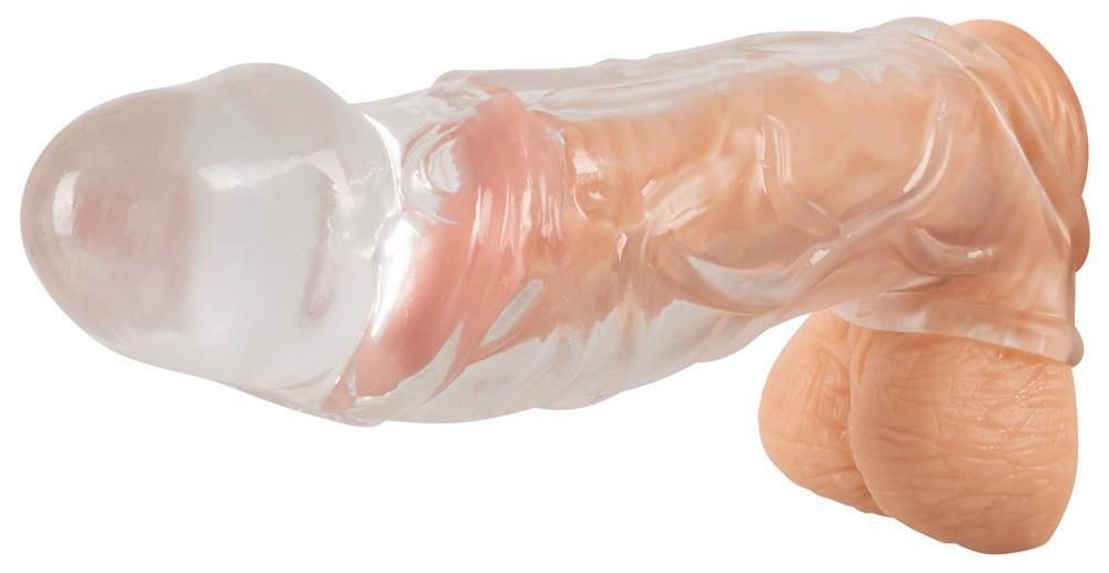 Przedłużka na penisa Crystal Clear TPE 19,2 cm