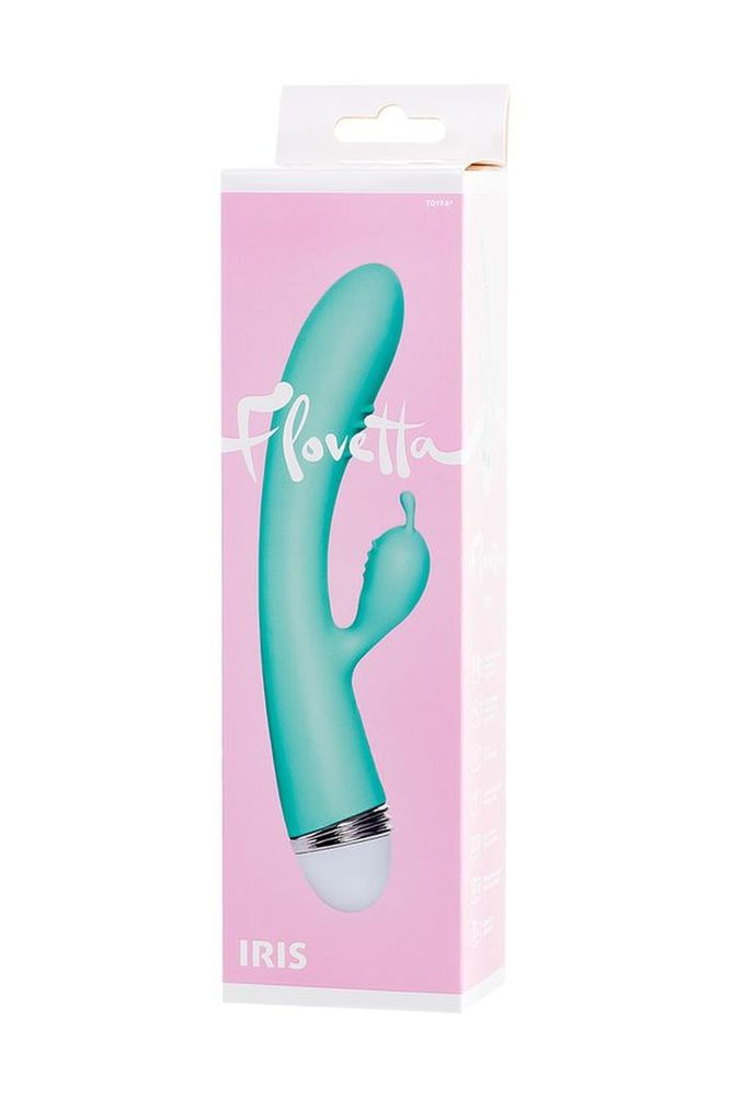 Wibrator króliczek Flovetta Iris silikonowy miętowy USB 22 cm