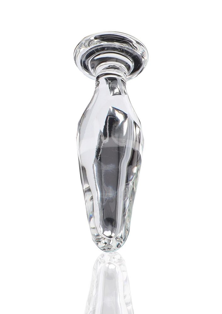 Korek analny szklany Star Sparkler ToyJoy przezroczysty 12 cm