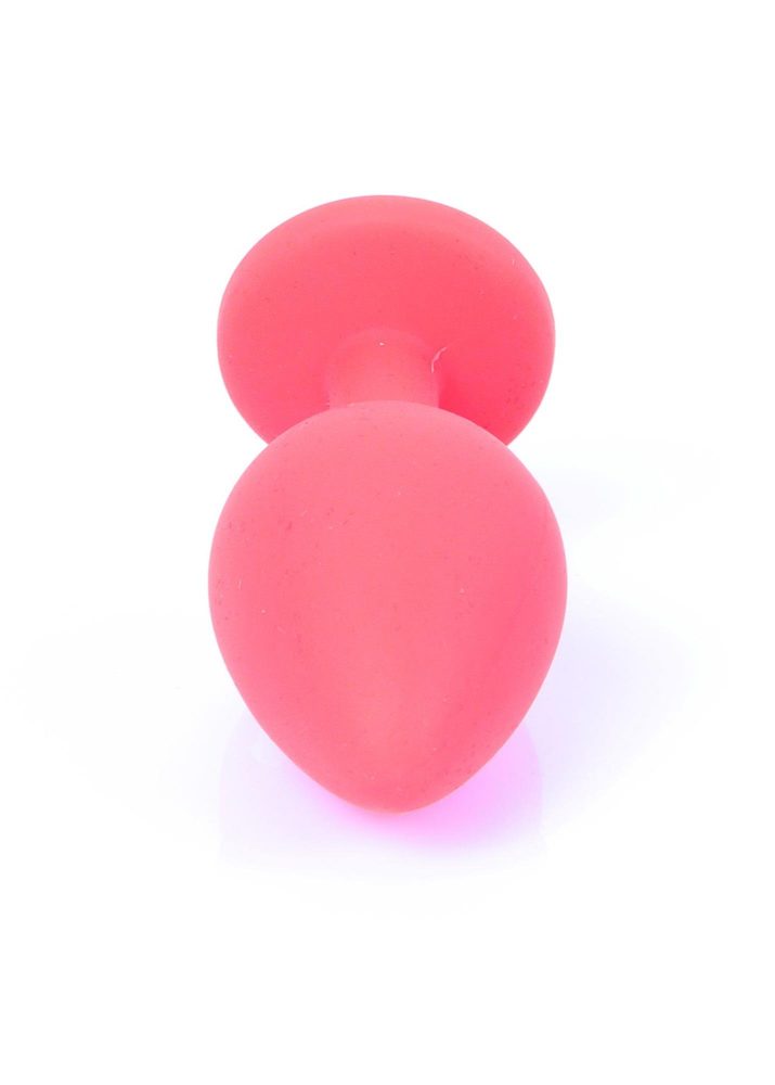 Silikonowa biżuteria analna MyLove Toys czerwona średnia 8 cm