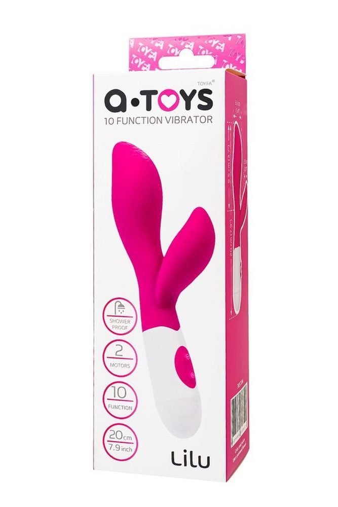 Wibrator króliczek Lilu A-Toys silikonowy różowy 20 cm