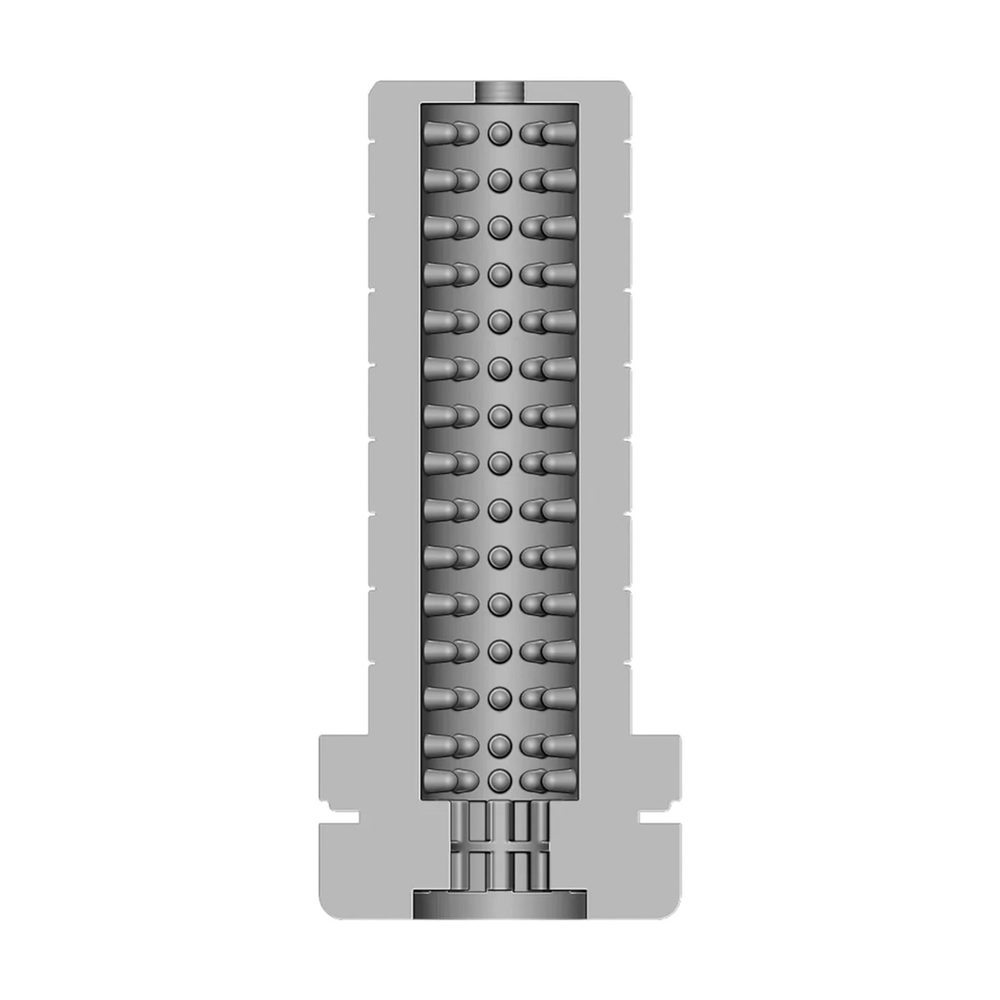 Masturbator teksturowany RealRock TPE czarny 21 cm