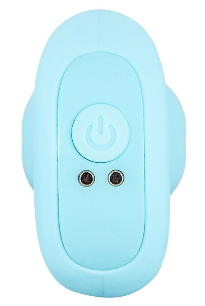 Korek analny wibrujący Cuties niebieski 7 trybów USB