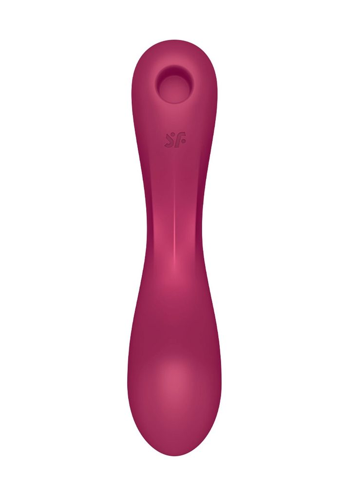 Wibrator silikonowy Satisfyer Curvy Trinity 1 czerwony USB