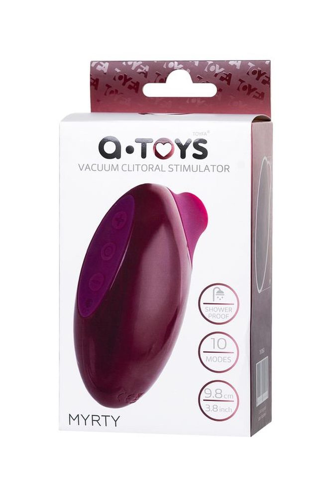 Stymulator próżniowy Myrty bordowy USB 9,8 cm