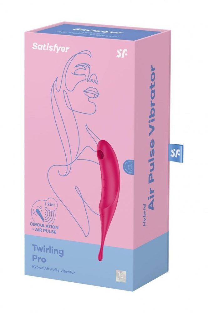 Stymulator łechtaczki Satisfyer Twirling Pro czerwony USB