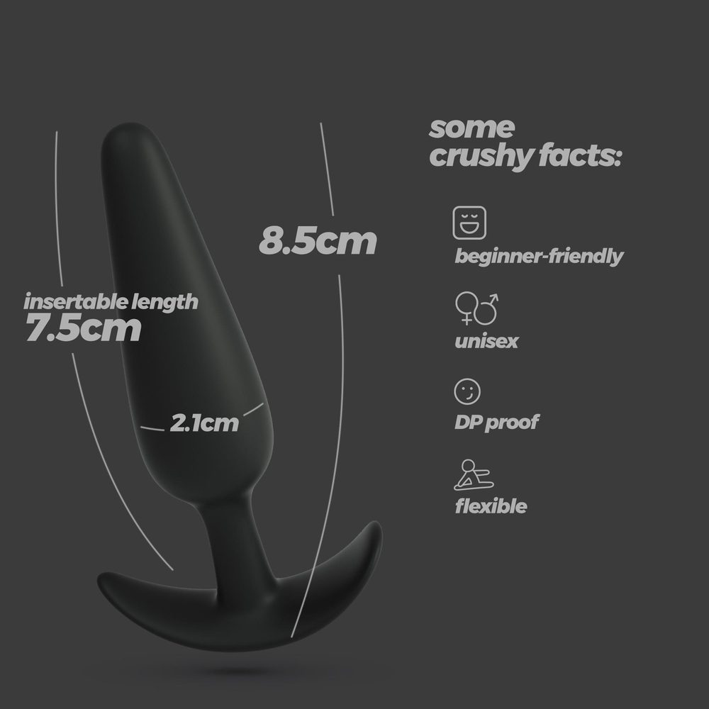 Korek analny silikonowy mały Tic Crushious 8,5 cm