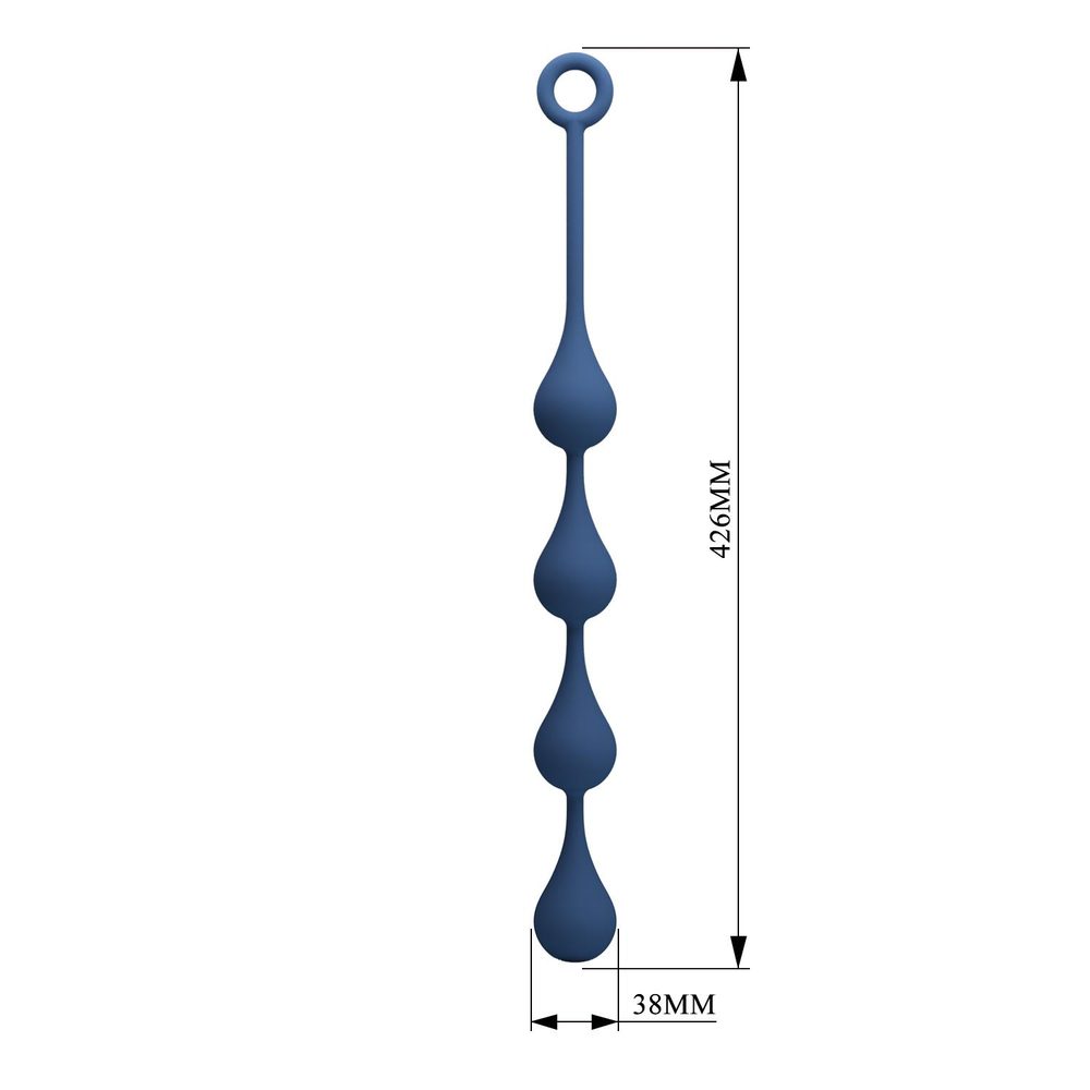 Kulki analne silikonowe wodoodporne Mr Play Waterdrop 43 cm