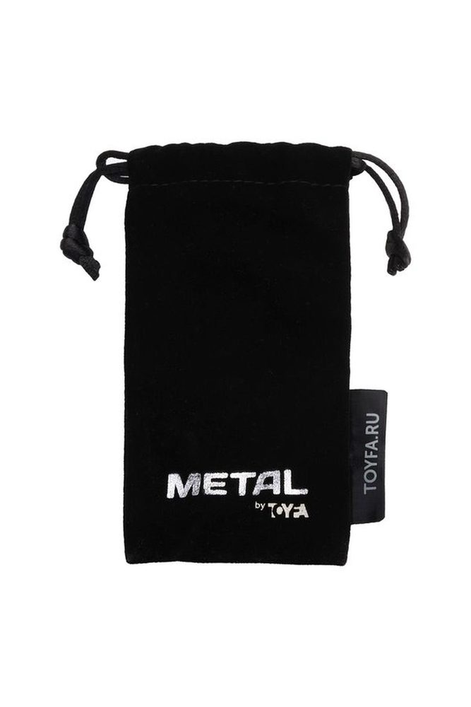 Korek analny metalowy TOYFA z czerwonym kryształkiem 8 cm