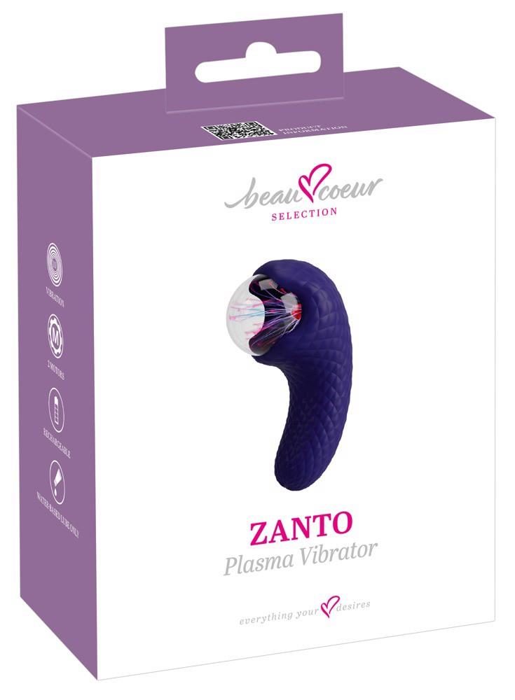 Wibrator mini Zanto Plasma z kulą plazmową beau coeur USB 13 cm