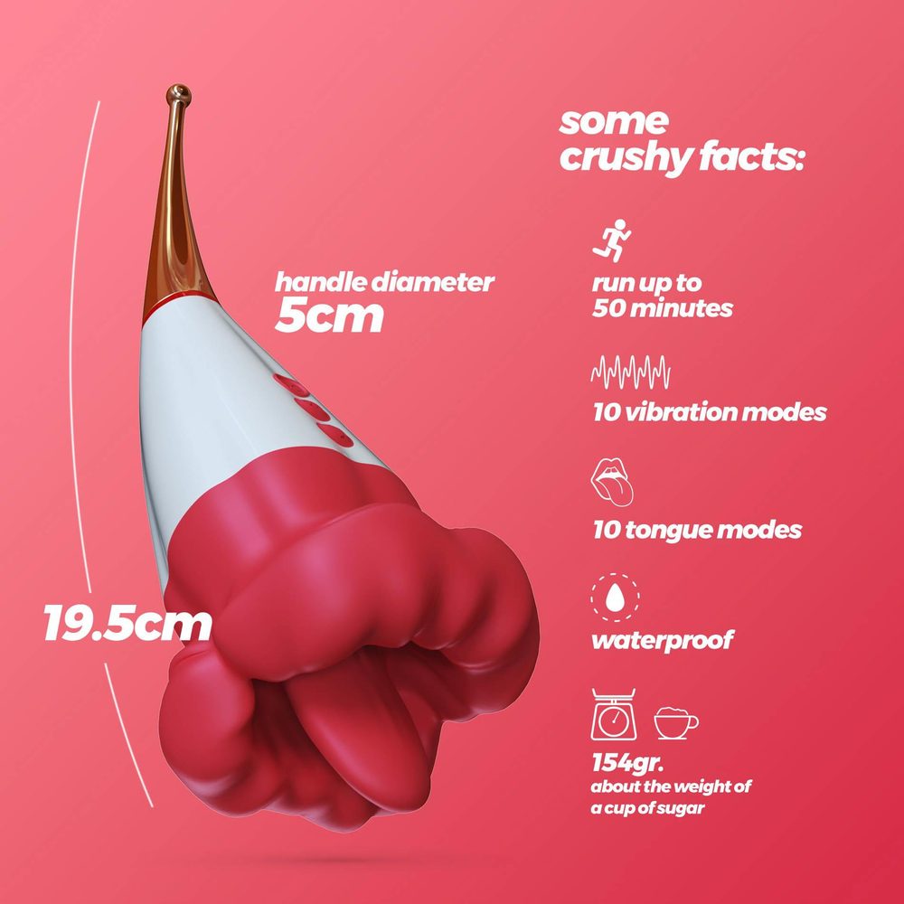 Stymulator podwójny Crushious Jagger silikonowy 19,5 cm
