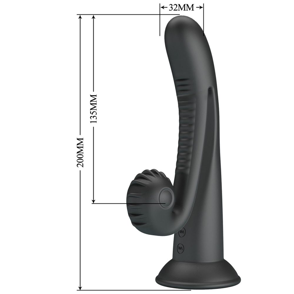 Wibrator króliczek Pretty Love Selma Snail Rabbit czarny USB 20 cm