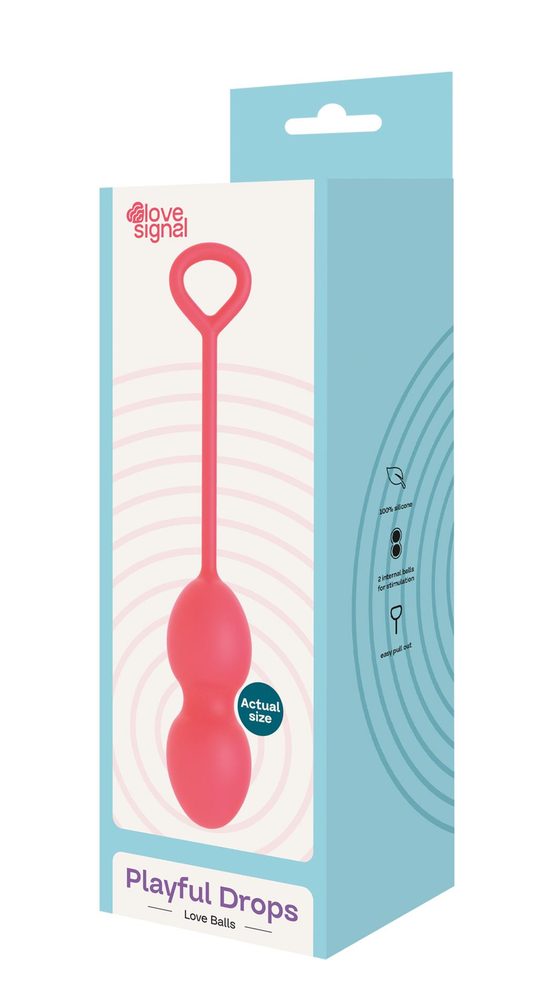 Kulki miłosne Playful Drops Dream Toys silikonowe 17,5 cm