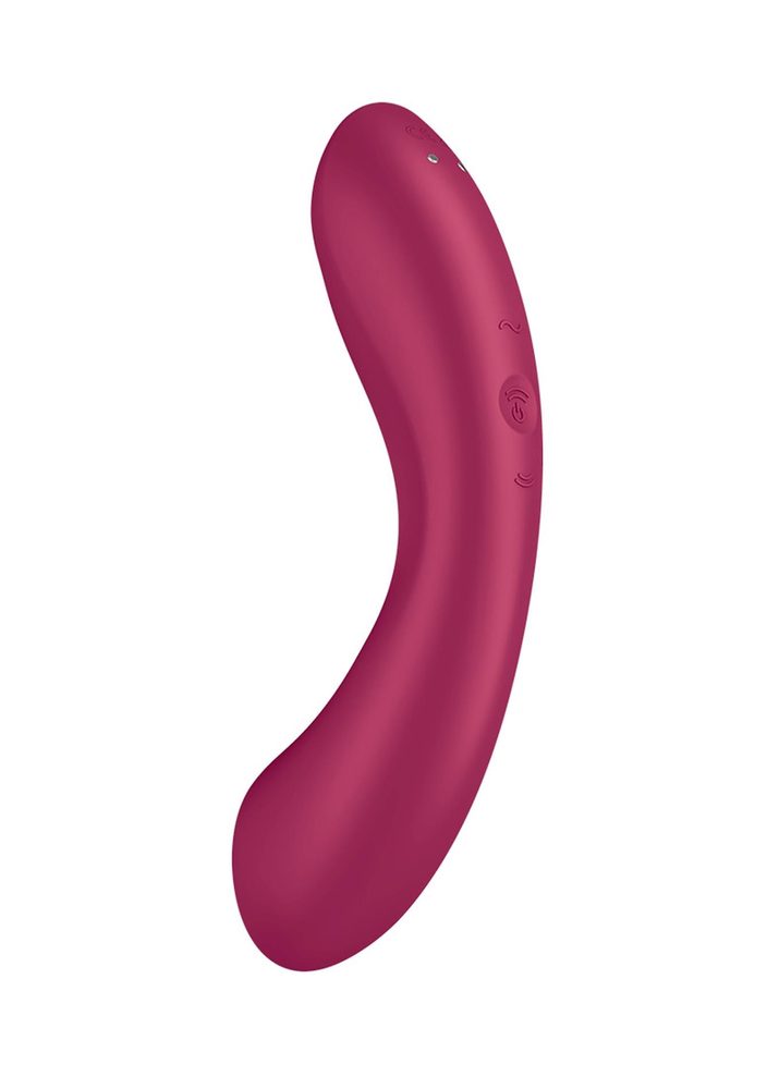 Wibrator silikonowy Satisfyer Curvy Trinity 1 czerwony USB