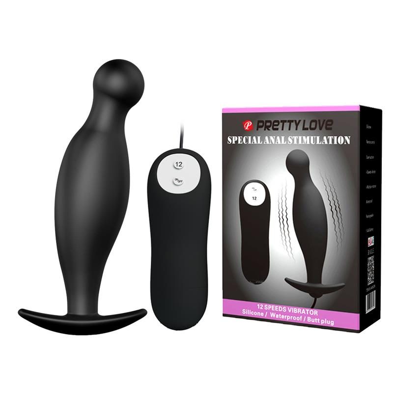 Korek analny wibrujący Pretty Love silikonowy 12 trybów 11.7 cm