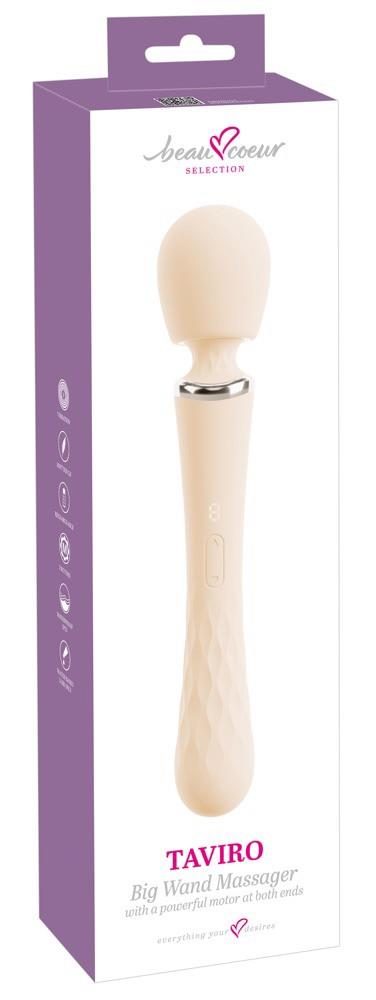Masażer wand Taviro beau coeur silikonowy USB 31 cm