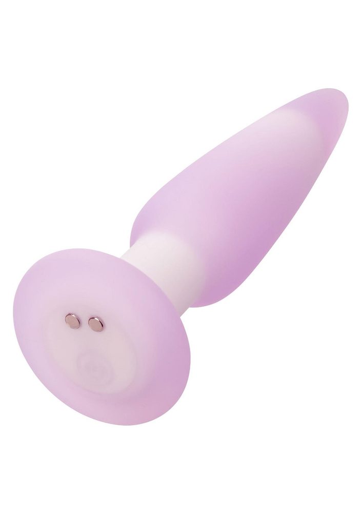 Plug analny wibrujący Calexotics Lavender Haze fioletowy silikonowy