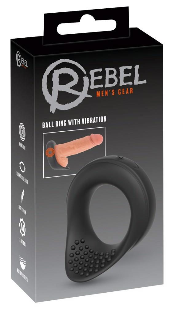Pierścień wibrujący Rebel na jądra silikonowy USB