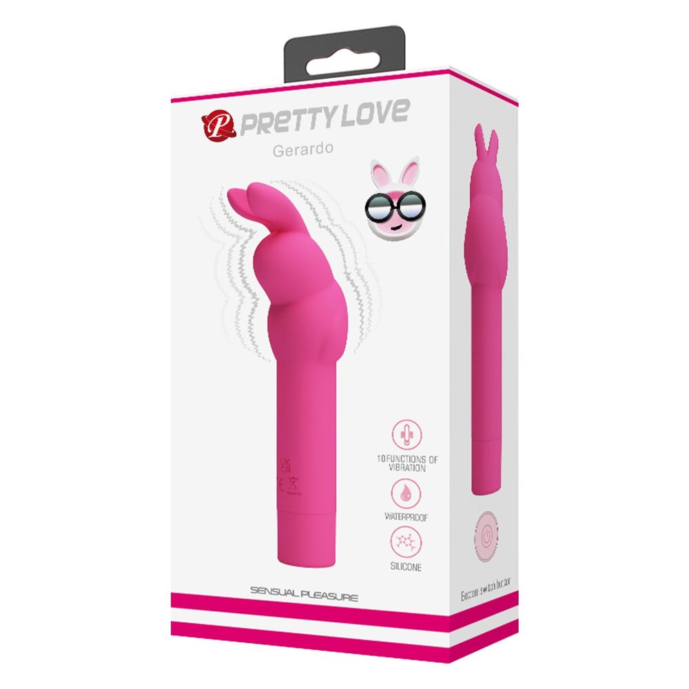 Wibrator króliczek Pretty Love Gerardo silikonowy 10 funkcji wibracji