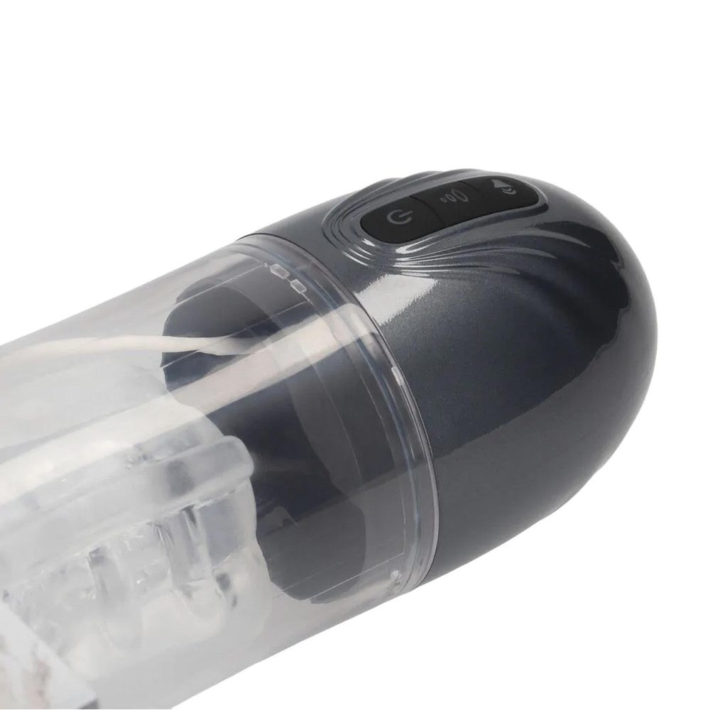 Masturbator ssąco wibracyjny Pumped SonicPull grafitowy 25 cm