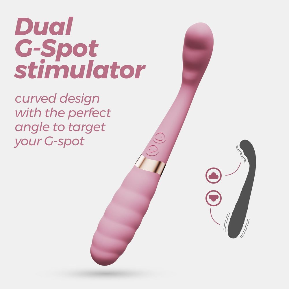 Wibrator punktu G Crushious Pixie dualny USB 20 cm