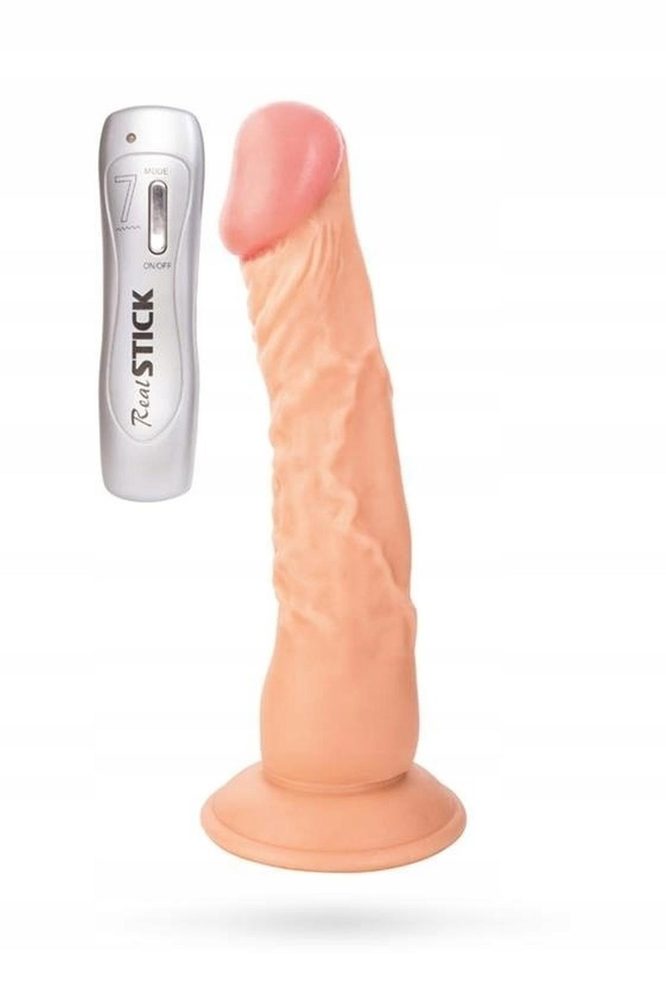 Wibrator realistyczny RealStick Nude TOYFA 22.5 cm 7 trybów