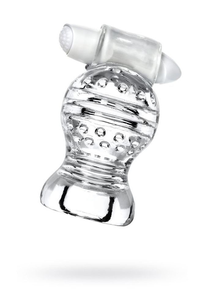 Masturbator wibrujący Lingam Shakti transparentny 9 cm