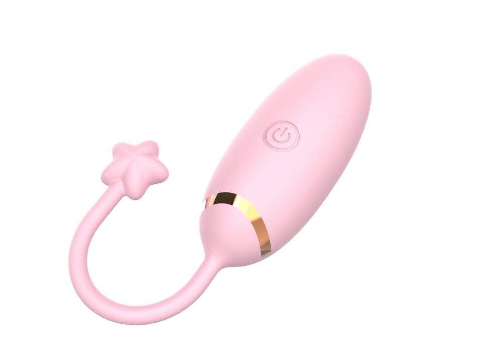 Jajko wibrujące z aplikacją B Series Cute silikonowe 8 cm