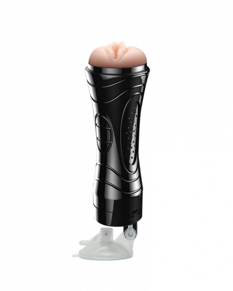 Masturbator wibrujący naścienny Quickies Power Escorts czarny 24 cm