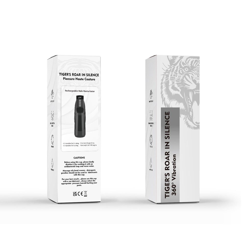 Masturbator z wibracją i ssaniem B Series Power USB 26,5 cm