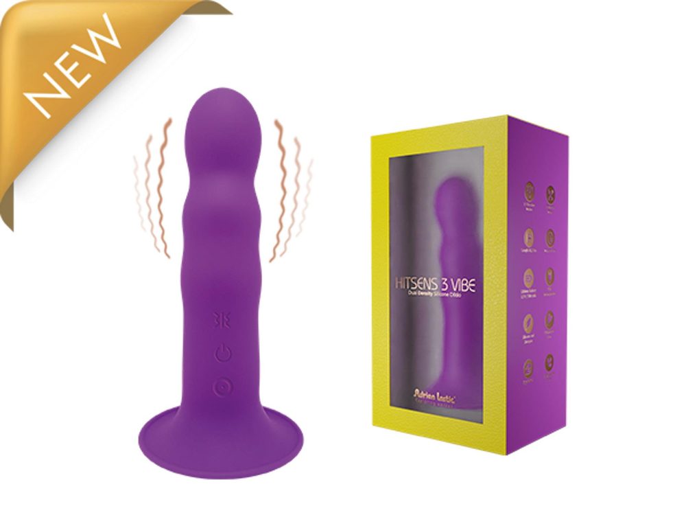 Wibrator realistyczny Adrien Lastic Hitsens 3 lila ładowalny 18 cm