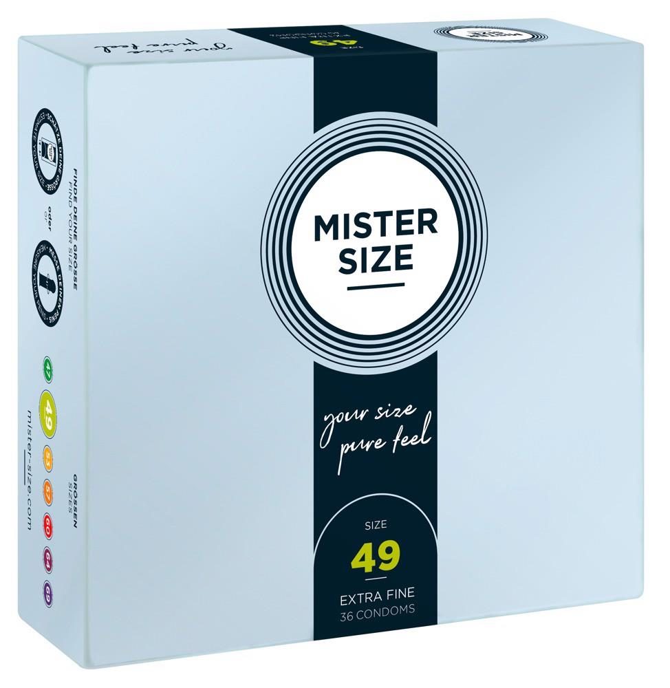 Prezerwatywy wegańskie Mister Size 49mm lateks 36 sztuk