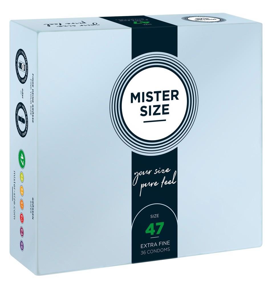 Prezerwatywy wegańskie Mister Size 47 mm 36 sztuk