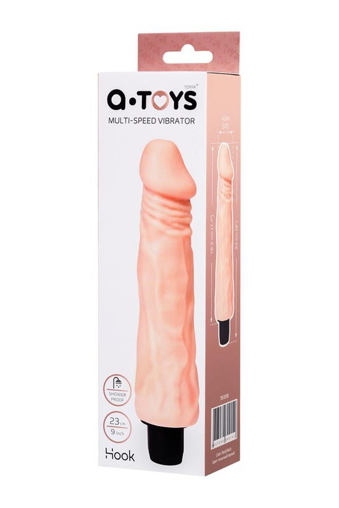Wibrator realistyczny A Toys TPE 19 5 cm wodoodporny