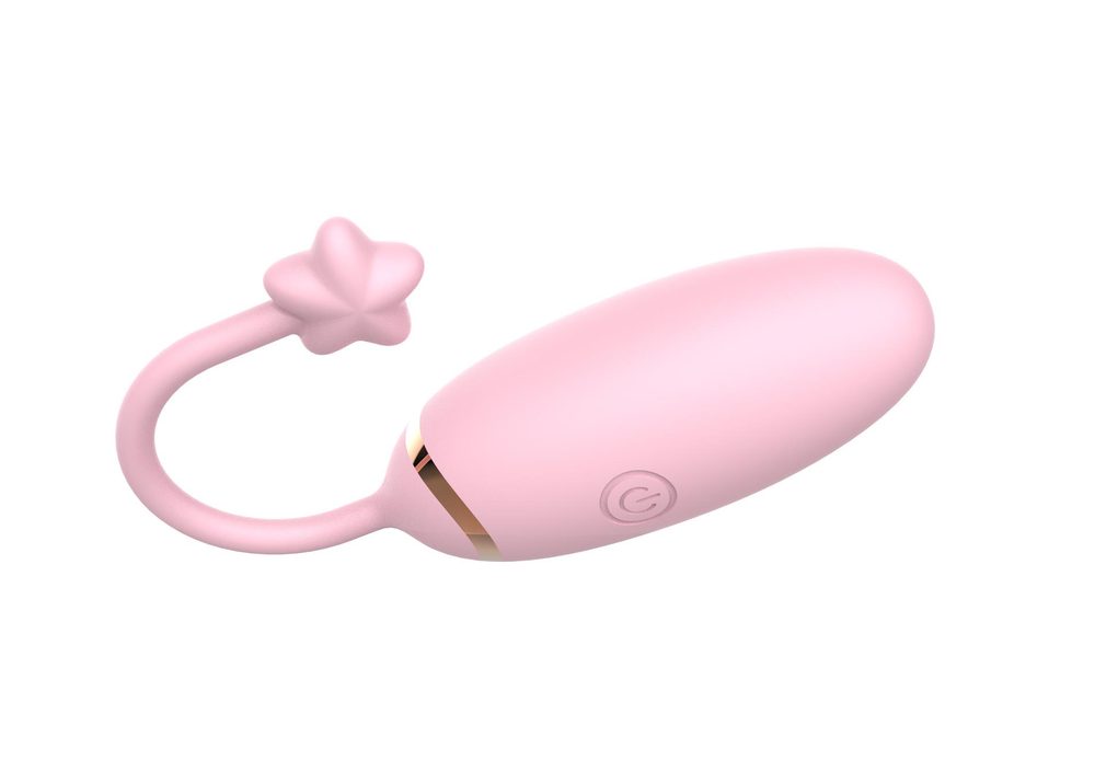 Jajko wibrujące z aplikacją B Series Cute silikonowe 8 cm