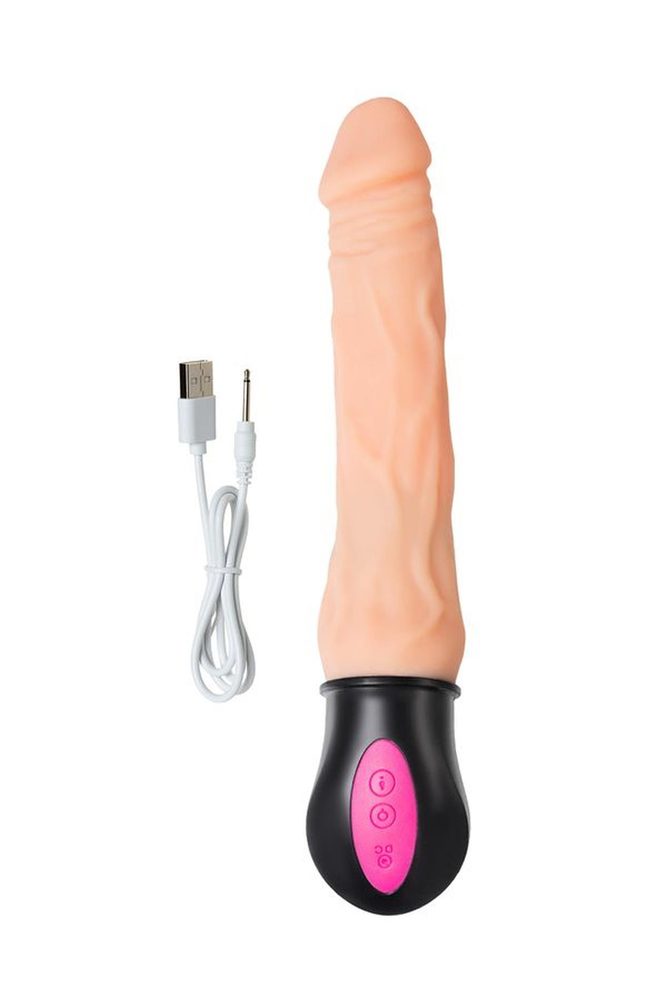 Wibrator grzewczy elastyczny TPE A-Toys Benedick 19 cm