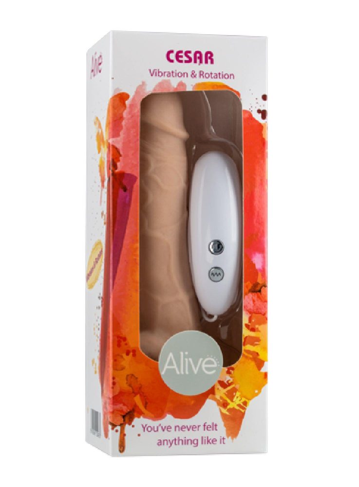 Wibrator realistyczny Alive Cesar Cyber Skóra 18 cm
