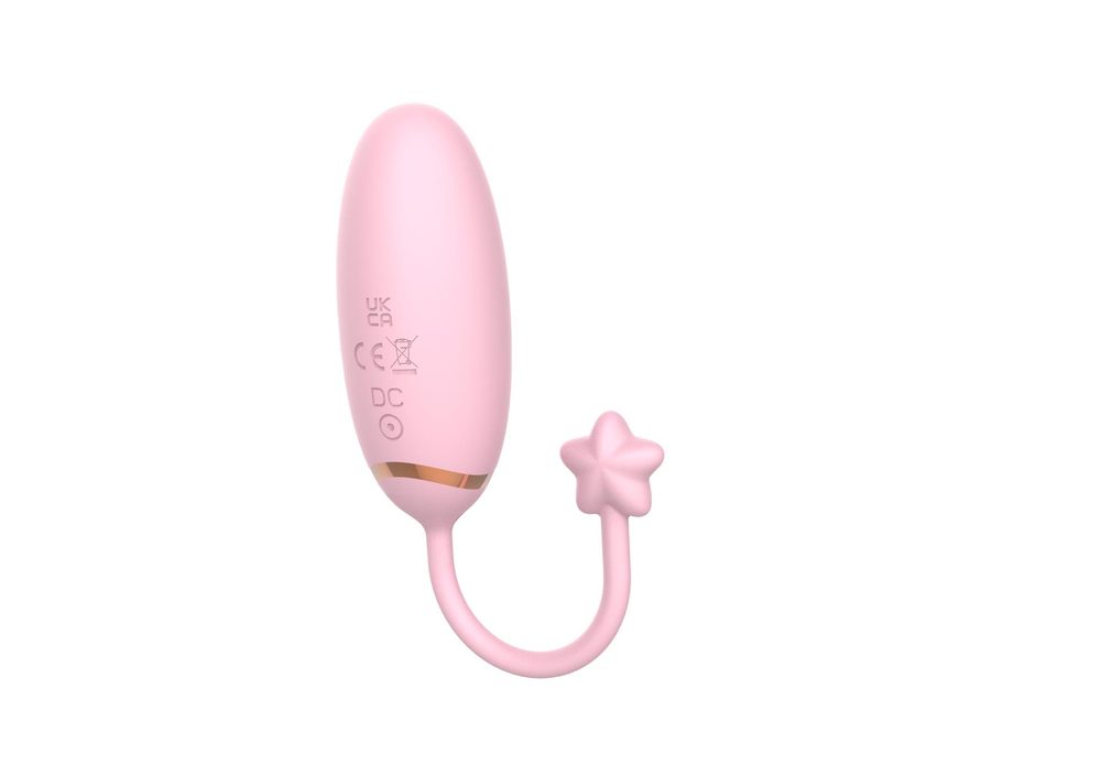 Jajko wibrujące z aplikacją B Series Cute silikonowe 8 cm