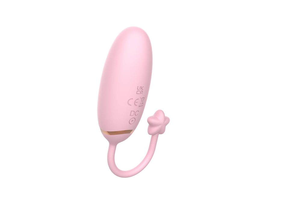 Jajko wibrujące z aplikacją B Series Cute silikonowe 8 cm