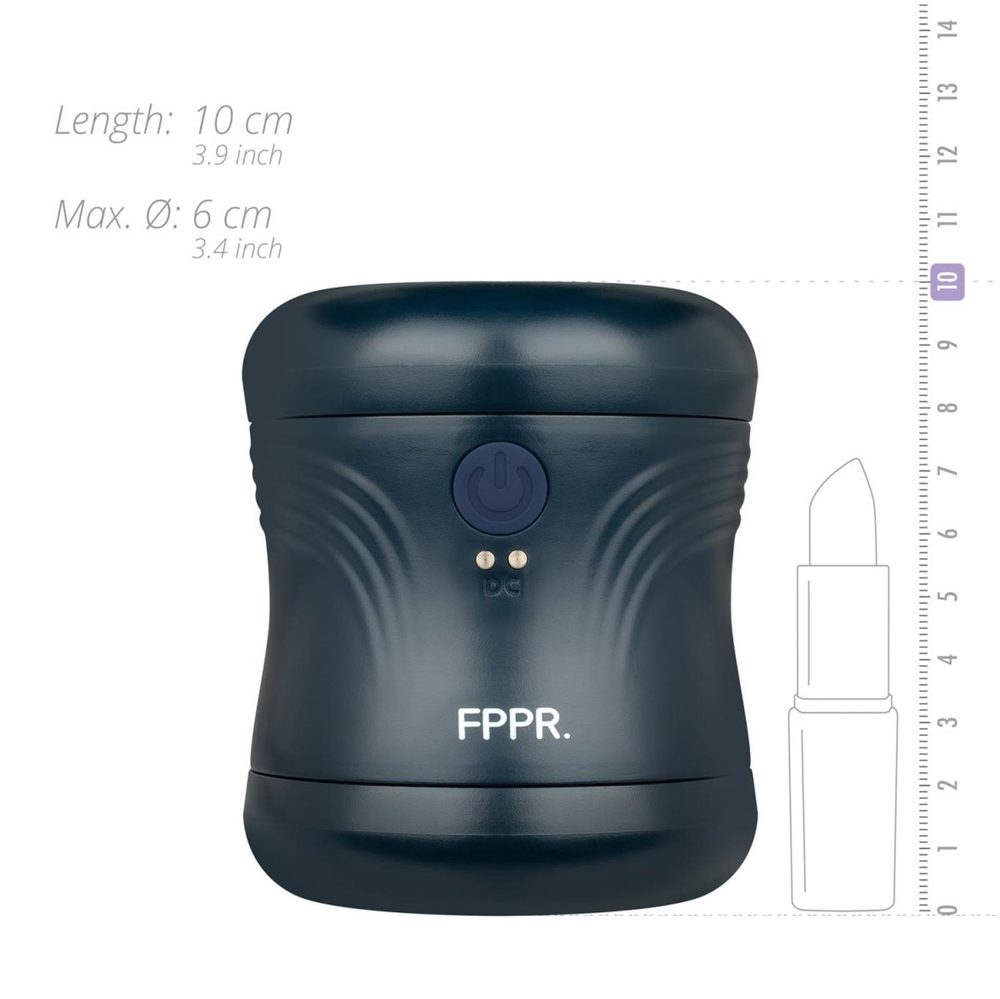 Masturbator wibrujący FPPR niebieski USB 10 cm