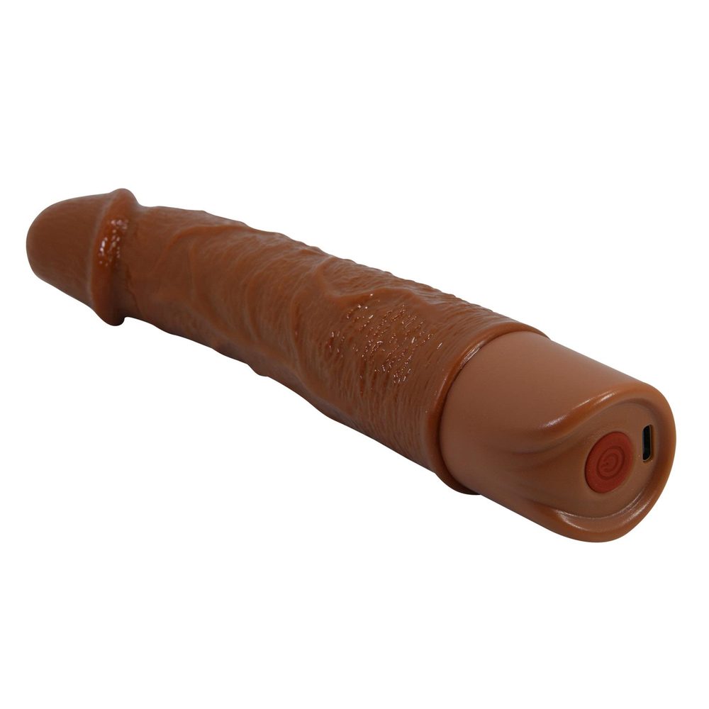 Realistyczny wibrator dildo Pretty Love Osric brązowy USB