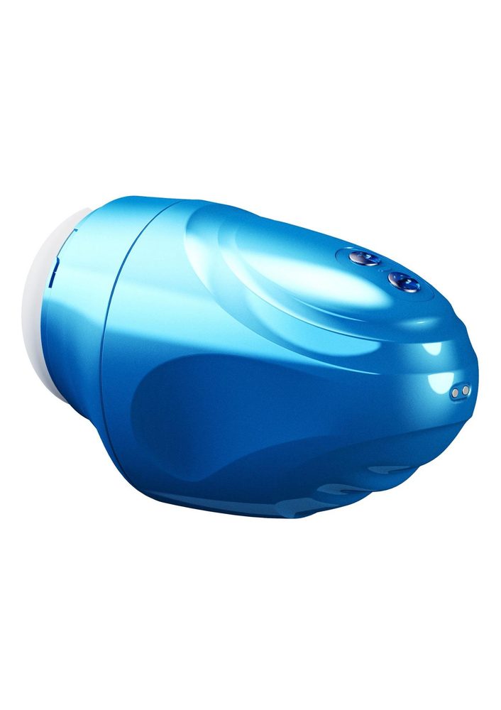 Masturbator Fusion X Aqua Bubble z wibracją niebieski