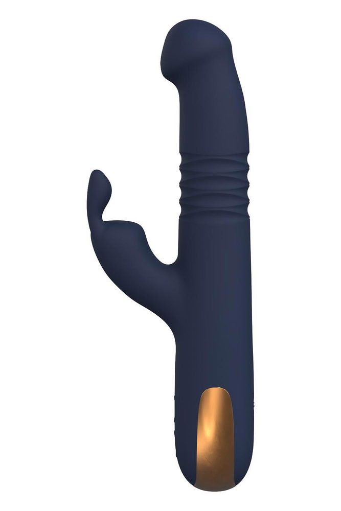 Wibrator króliczek Dreamtoys Goddess Phaedra ciemnoniebieski USB 22 cm
