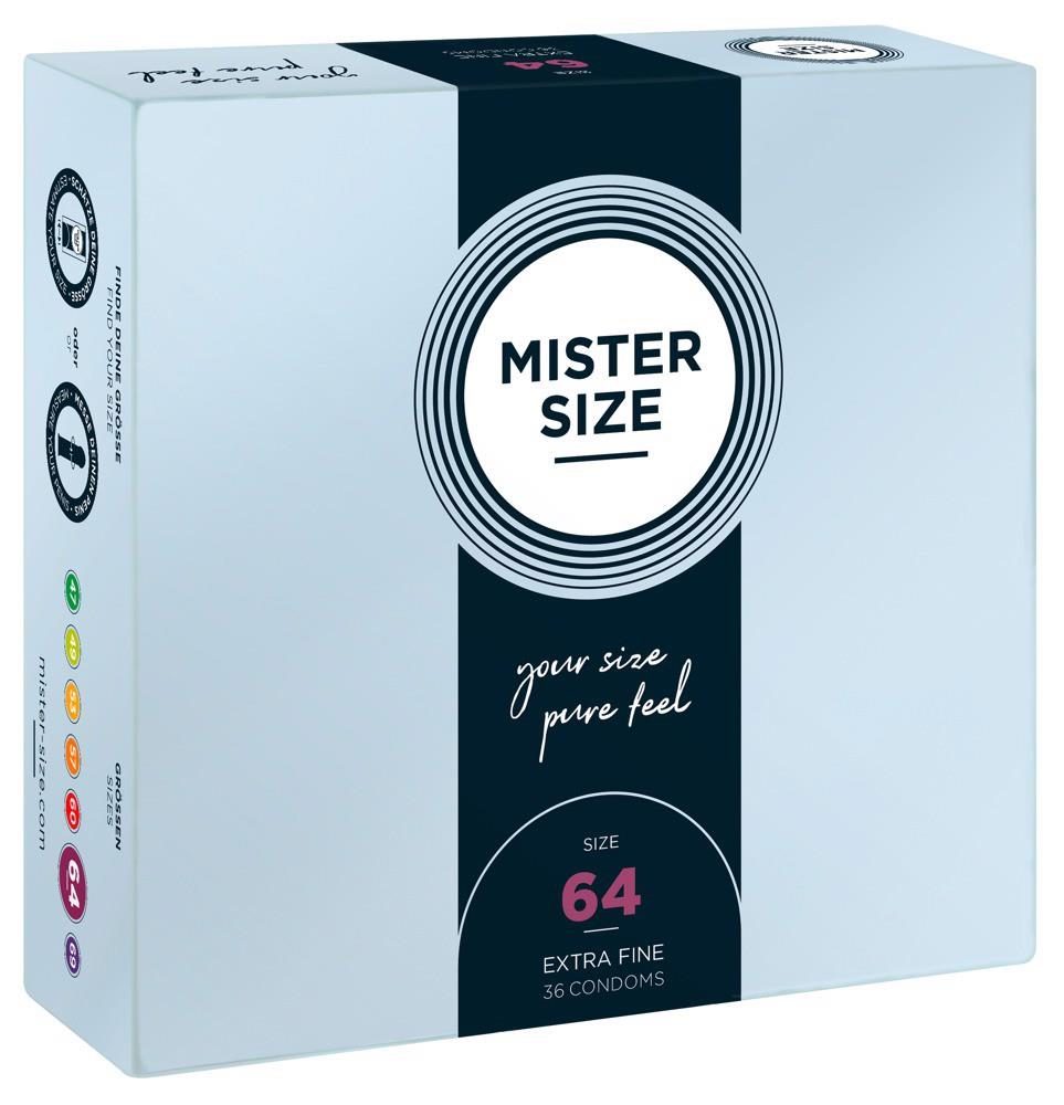 Prezerwatywy wegańskie Mister Size 64 mm 36 sztuk