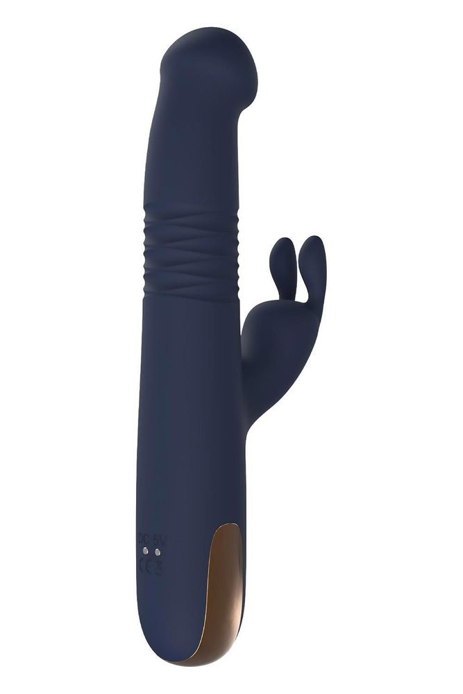 Wibrator króliczek Dreamtoys Goddess Phaedra ciemnoniebieski USB 22 cm