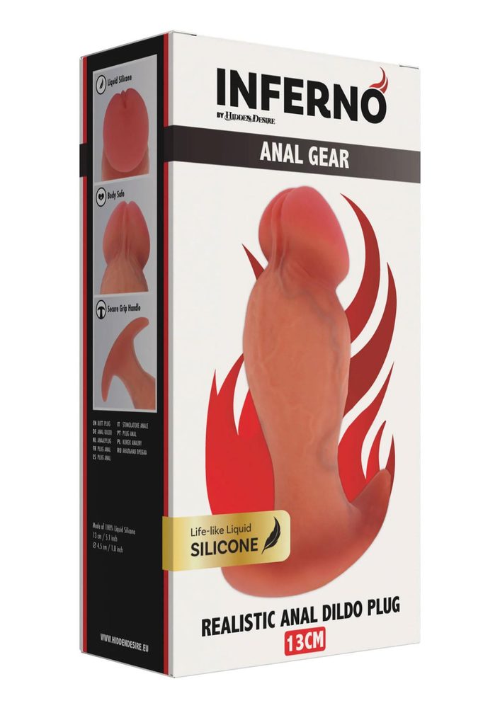 Korek analny realistyczny silikonowy Hidden Desire 13 cm