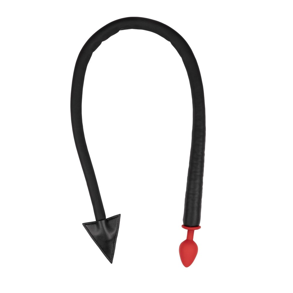 Korek analny silikonowy Devil's Tail Ouch! czerwony