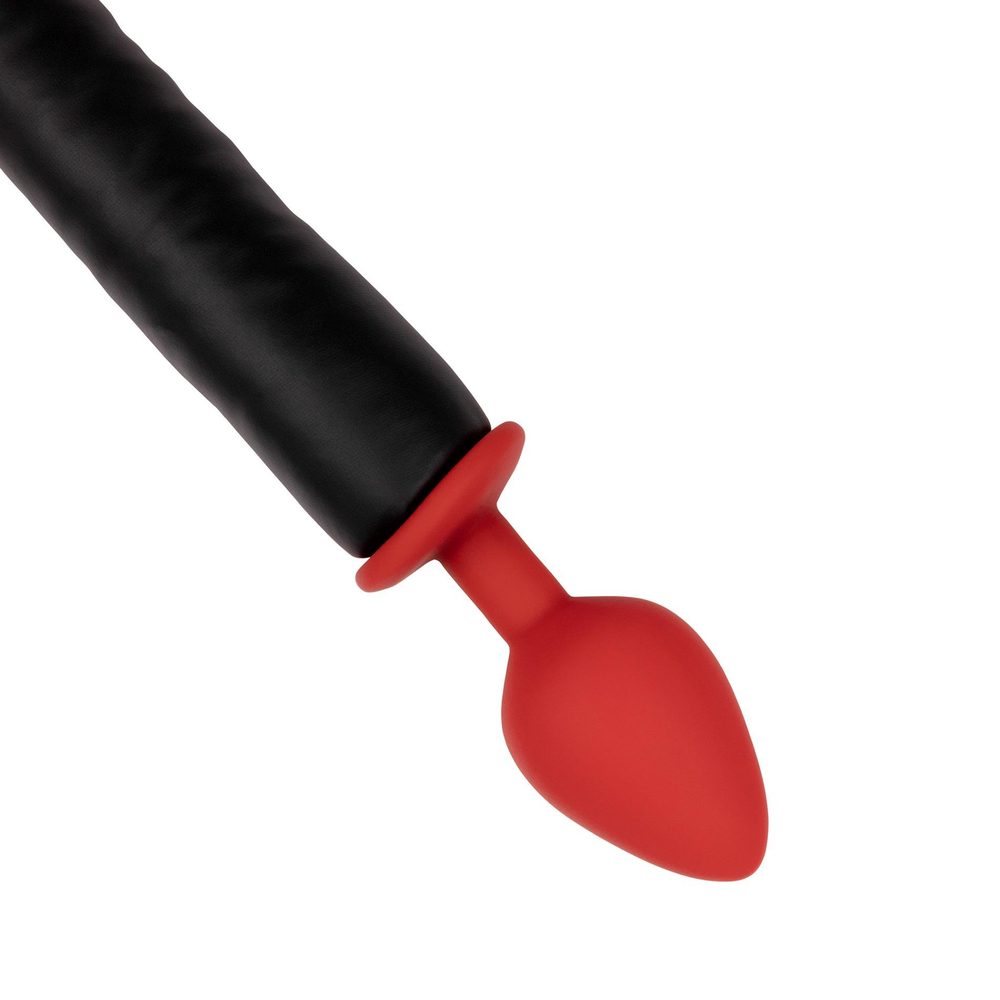Korek analny silikonowy Devil's Tail Ouch! czerwony